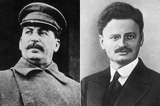 a disputa entre stalin e trotsky
