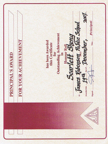 Got my first honor roll