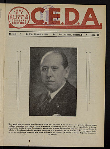 Fundación de la CEDA de ideología conservadora.