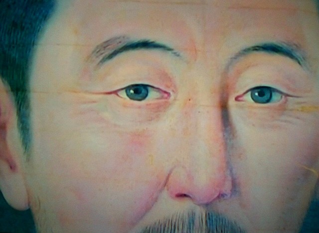 Llegada a la corte de un mercader de Ta-tsin.