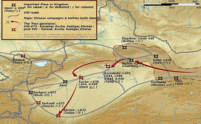 Los sogdianos introducen en China la elaboración del vino. Llegada de numerosos mercaderes judíos.