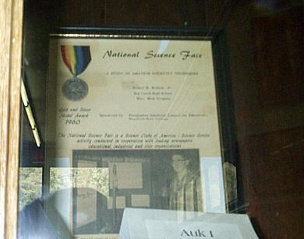 Homer Hickam Jr. wins National Science Fair Medals
