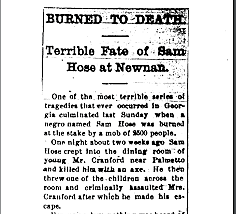 Lynching of Sam Hose