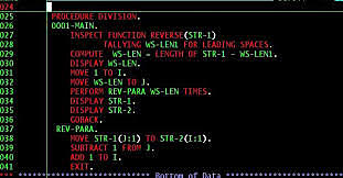 Creación  del COBOL