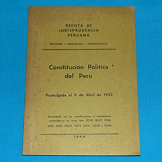 Constitución de Perú de 1933