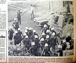 Masacre de estudiantes universitarios llevada a cabo por militares.