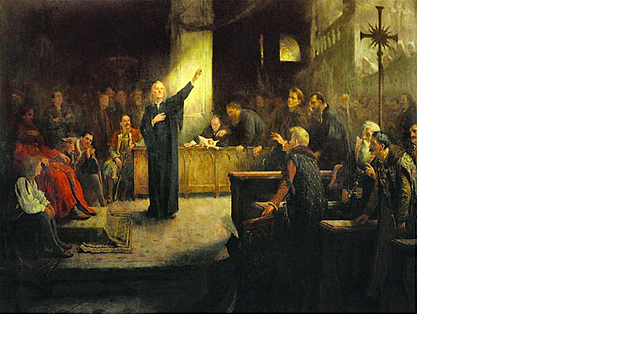 1568 tordai országgyűlés. Itt hirdették ki a szabad vallásgyakorlatot a felekezetek számára