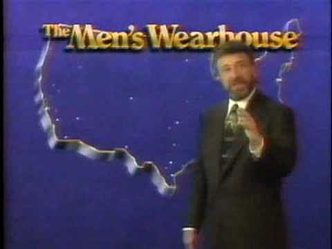 A Men's Wearhouse television commerical airs for the first time