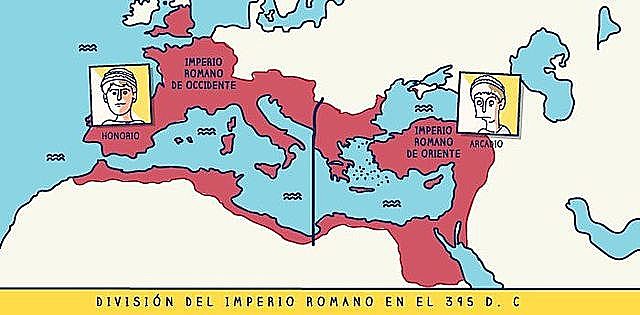 División del Imperio Romano