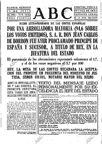 Juan Carlos de Borbón futuro rey de España