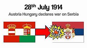 Austria-Hungría declara la guerra a Serbia