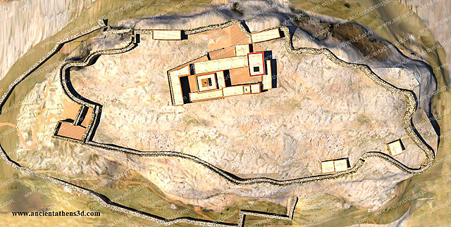 Costruzione del palazzo e del muro Micenei