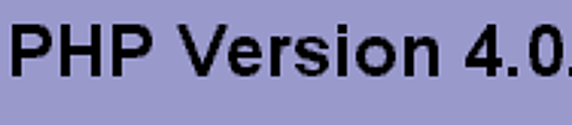 PHP 4.0