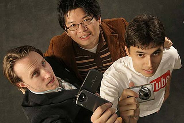 Chad Hurley, Steven Chen y Jawed Karim