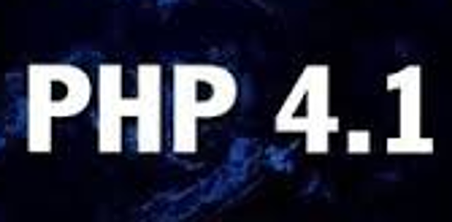 PHP 4.1