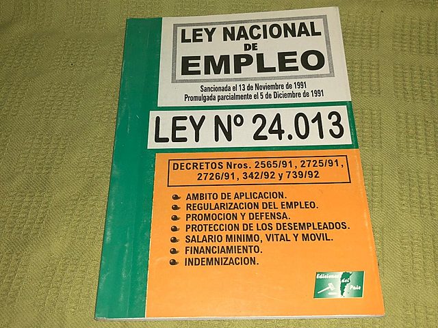 Ley nacional de empleo