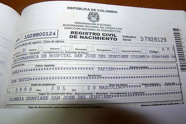 Actas de defunciones