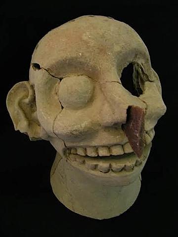 Azteca-Cabeza de mictlantecuhlti