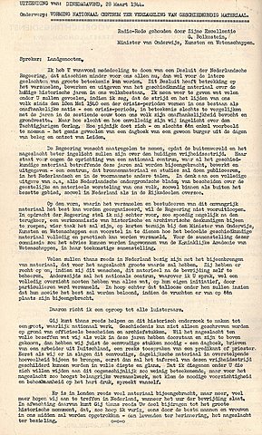 8. El ministro holandés pide documentos de la guerra