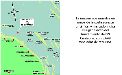 Hundimiento del SS Cantabria