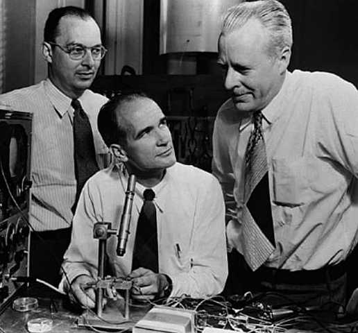 JOHN BARDEE, WILLIAM SHOCKELY WALTER BRATTAIN