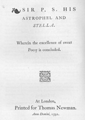 Sir Philip Sidney writes Astrophel and Stella