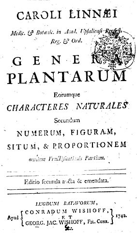 “Genera plantarum”
