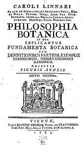 “Philosophia botanica”