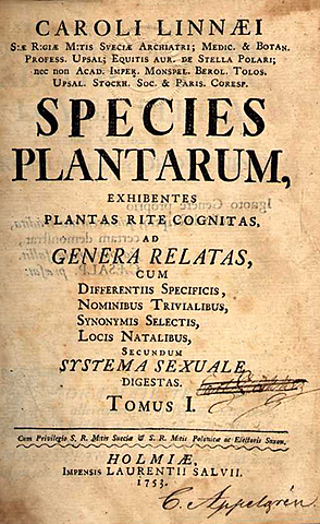 “Species Plantarum”