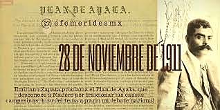 Emiliano Zapata, lanzó el Plan de Ayala