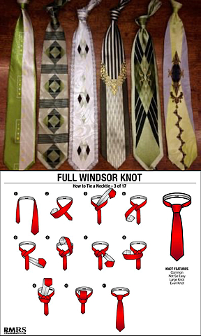 1931-1940: Art Deco Patterns with Windsor Knot