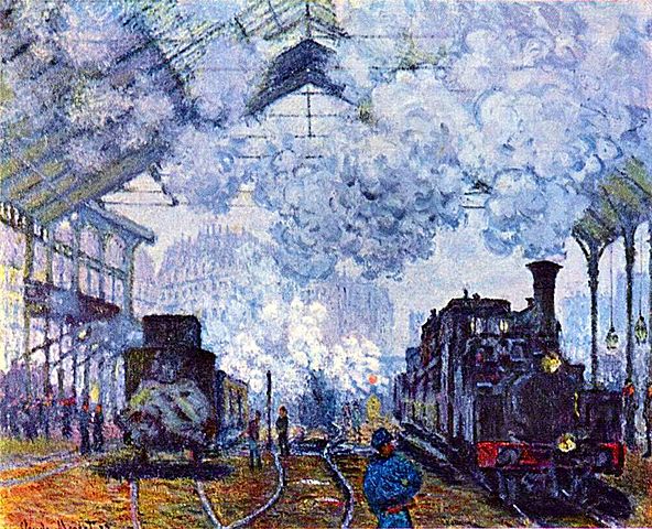 Monet (1840-1926)-Chegada do Trem da Normandia