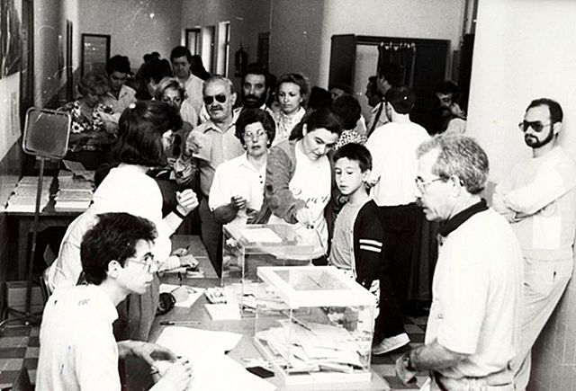 Primeras elecciones democráticas tras la dictadura de Franco.
