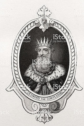 Edoardo (1002-1066) sale al trono d'Inghilterra