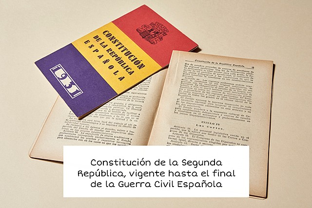 Constitución de 1931. Redactada tras la victoria aplastante de la conjunción republicano-socialista en las elecciones a Cortes Constituyentes del 28 de junio.