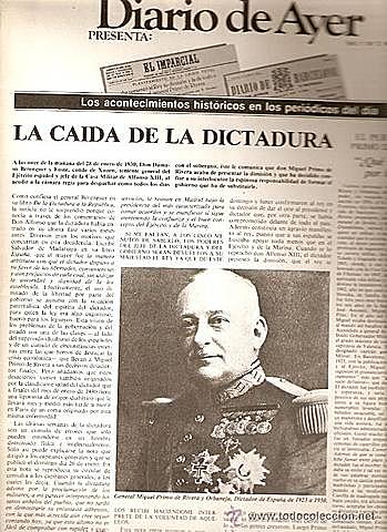 Caída de la Dictadura de Primo de Rivera