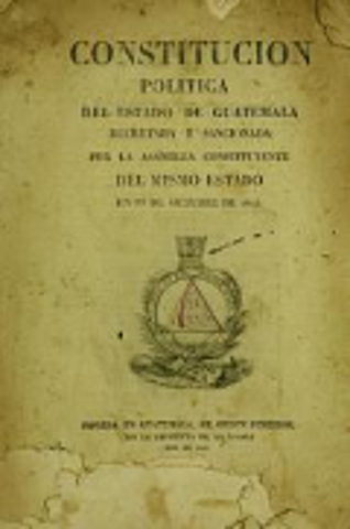 Primera Constitución de La República De Guatemala