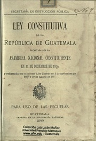 LEY CONSTITUTIVA DE LA REPÚBLICA DE GUATEMALA