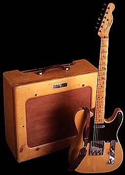 UNA DE LAS PRIMERAS GUITARRAS QUE FENDER PRODUJO. PRIMERO LLAMADA BROADCASTER Y LUEGO MÁS TARDE TELECASTER