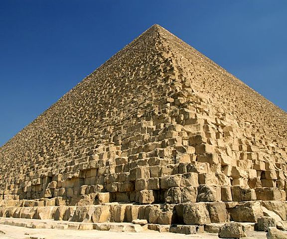 E - First stone pyramids are constructed