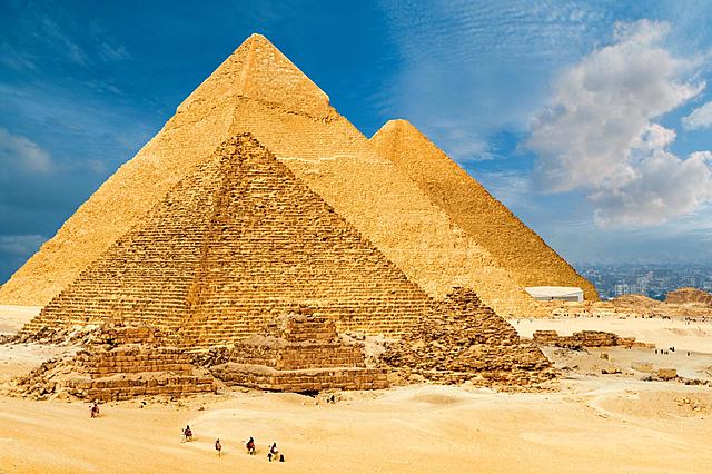 E - Pyramids of Giza are finished