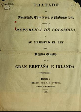 Gran Bretaña reconoce a Colombia