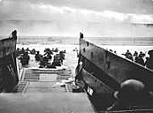 D-day and the Normandy invasion. Allied forces invade France and push back the Germans.
