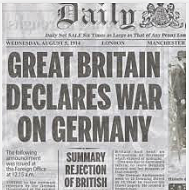 France and Great Britain declare war on Germany.