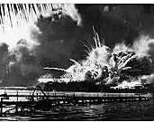 The Japanese attack the US Navy in Pearl Harbor. The next day the US enters World War II on the side of the Allies.