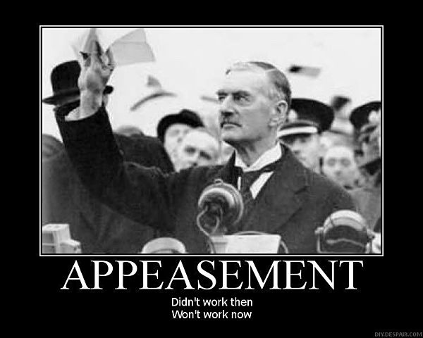 Appeasement.