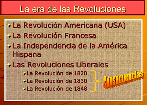LA ERA DE LAS REVOLUCIONES