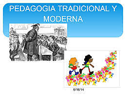La pedagogía moderna.