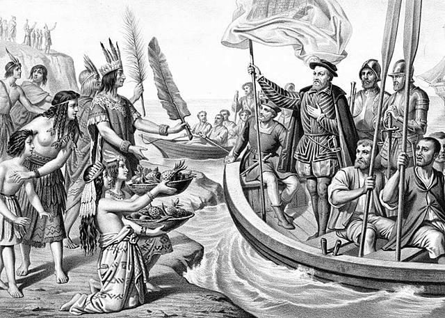 Llegada de Hernán Cortés