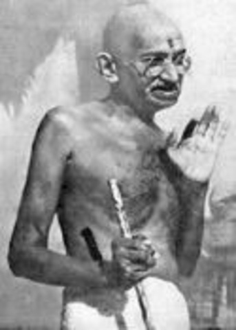 Gandhi sentenced to six years in prison for civil disobedience.